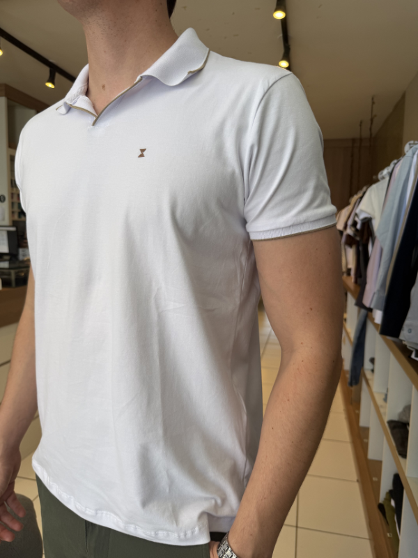 Polo Drazzo Branca - Marfim Moda Masculina