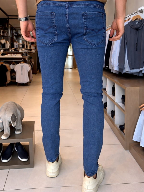 Calça HMO Azul Jeans - Marfim Moda Masculina