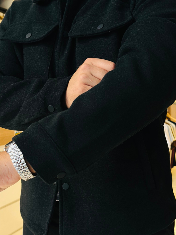 Jaqueta Veneza de Lã Batida - Marfim Moda Masculina