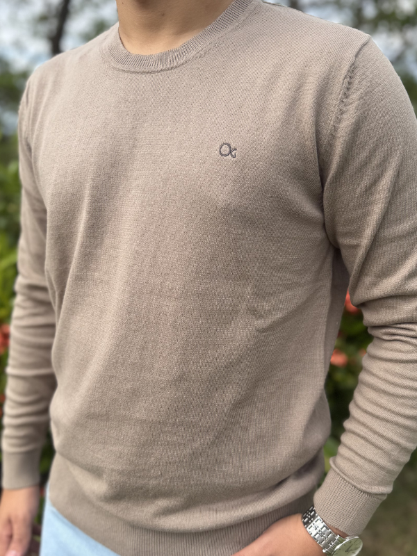 Suéter Ogochi Bege- Marfim Moda Masculina