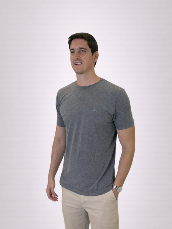 Camisa Happen Chumbo - Marfim Moda Masculina