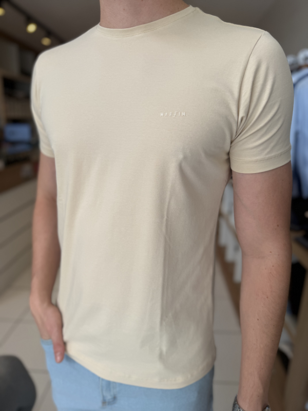 Camisa Algodão Egípcio Bege - Marfim Moda Masculina