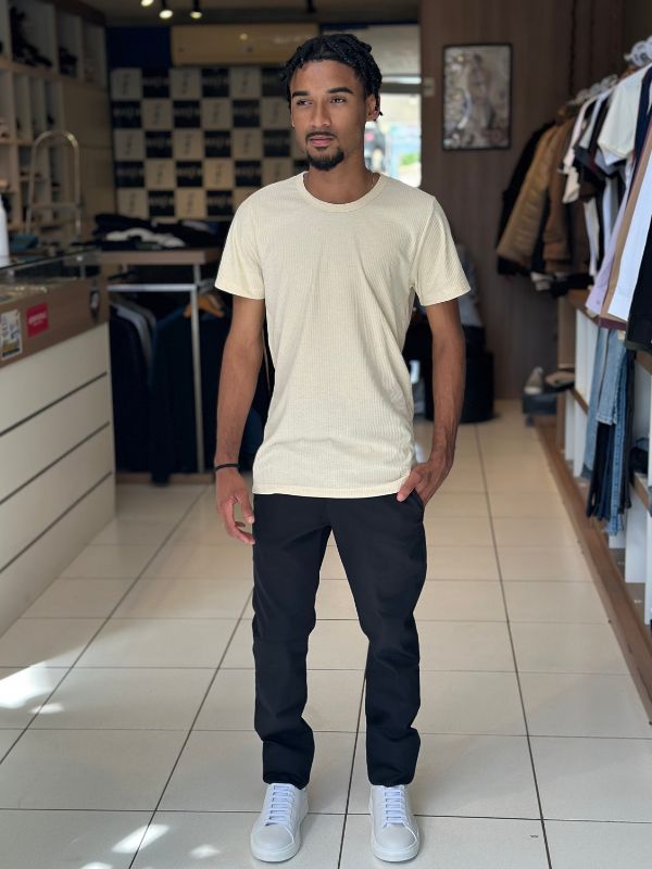 Camiseta Austin - Marfim Moda Masculina