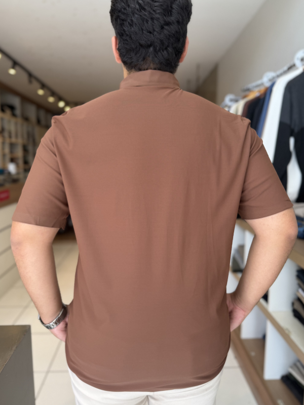 Camisa Polo Tecnológica - Marfim Moda Masculina