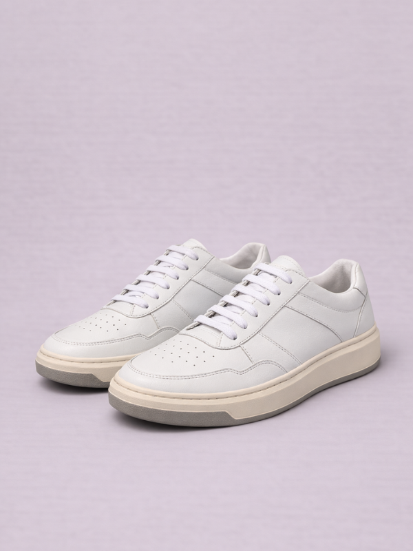 Sneaker Marfim White e Cinza Masculino - Marfim Moda Masculina