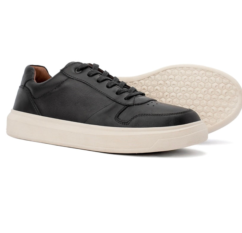 Sneaker Preto Shade 100% couro - Marfim Moda Masculina