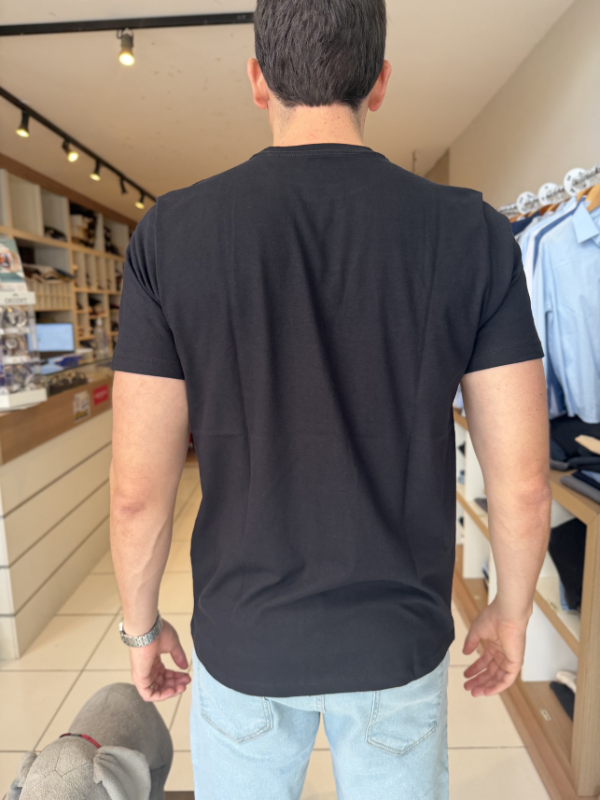 Camisa Aeropostale Preta e Marrom 100% Algodão Masculina - Marfim Moda Masculina