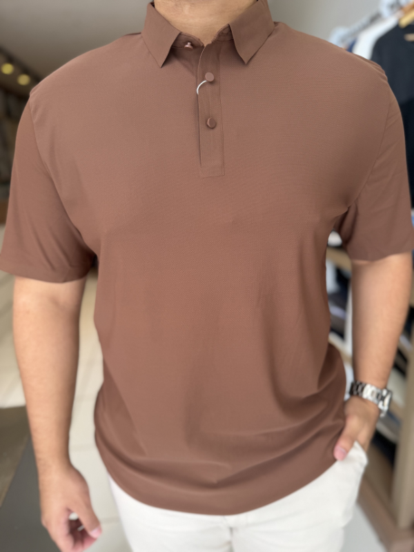 Camisa Polo Tecnológica  - Marfim Moda Masculina