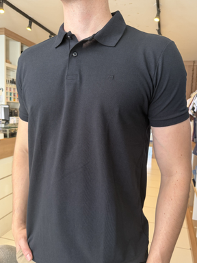 Polo Momentus Preta Masculina - Marfim Moda Masculina