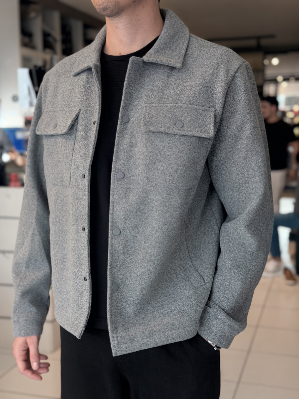 Jaqueta Veneza de Lã Batida - Marfim Moda Masculina