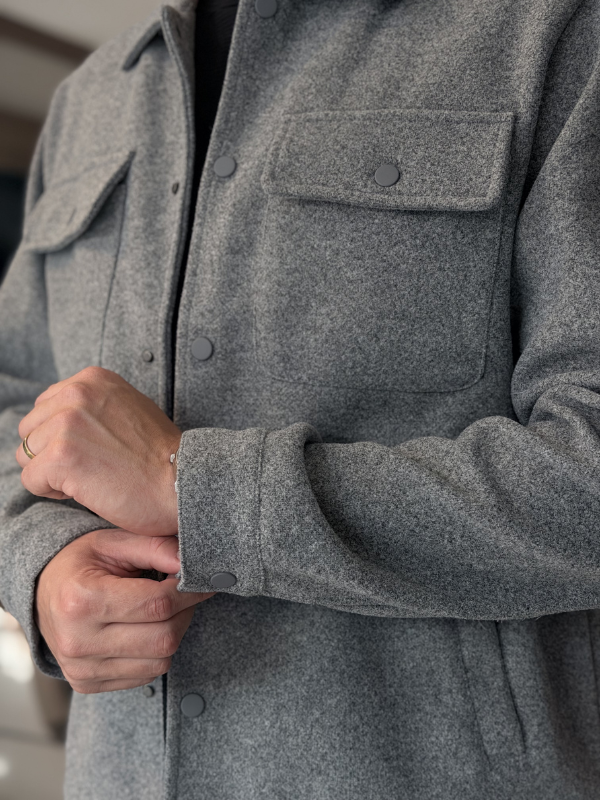 Jaqueta Veneza de Lã Batida - Marfim Moda Masculina