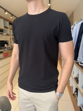 Camisa Drazzo Preta Texturizada - Marfim Moda Masculina