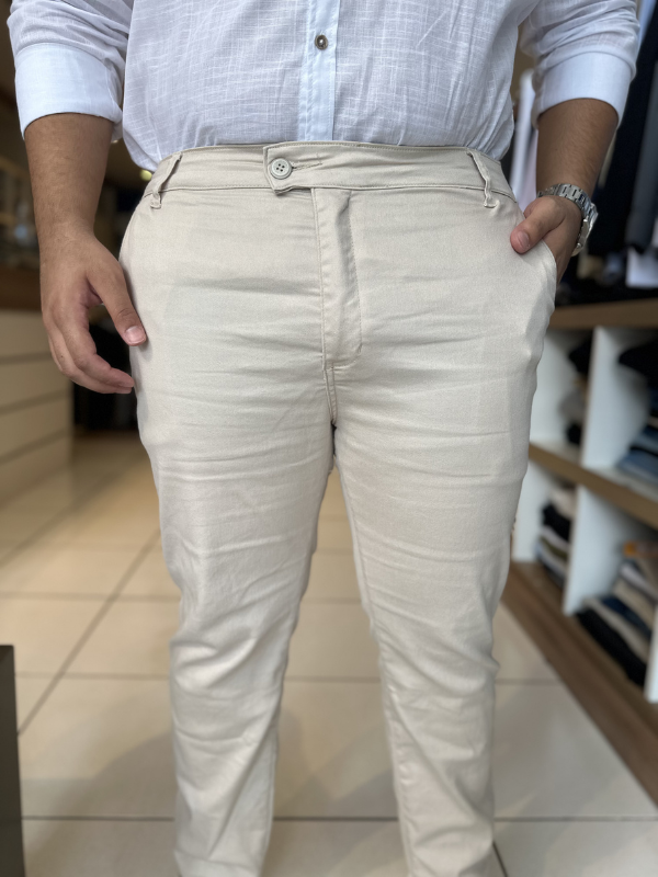 Calça de Alfaiataria True Hero Areia - Marfim Moda Masculina
