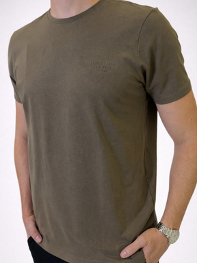 Camisa Aeropostale Marrom 100% Algodão Masculina - Marfim Moda Masculina