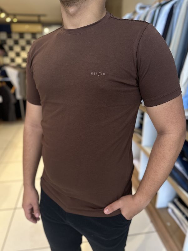 Camisa Algodão Egípcio Marrom - Marfim Moda Masculina