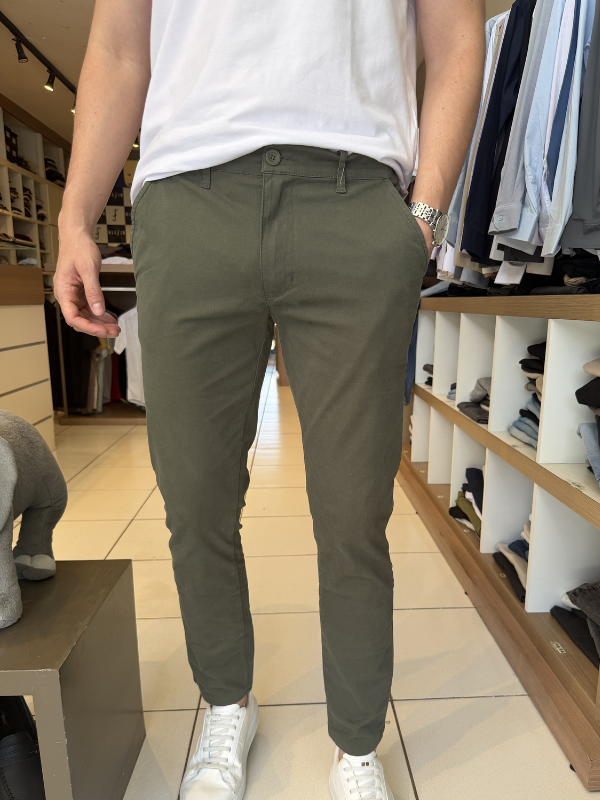 Calça Sibra Verde Musgo - Marfim Moda Masculina
