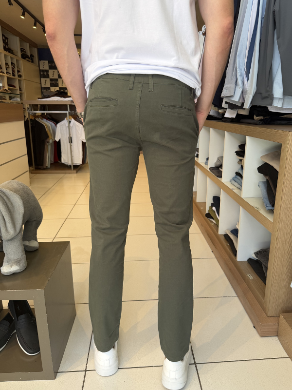 Calça Sibra Verde Musgo - Marfim Moda Masculina