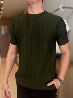 Camisa Gola Careca Verde - Marfim Moda Masculina
