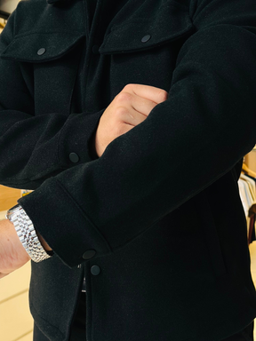Jaqueta Veneza de Lã Batida - Marfim Moda Masculina