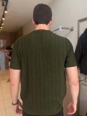 Camisa Gola Careca Verde - Marfim Moda Masculina