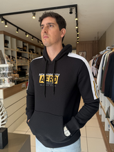 Moletom Aeropostale Preto com Branco - Marfim Moda Masculina