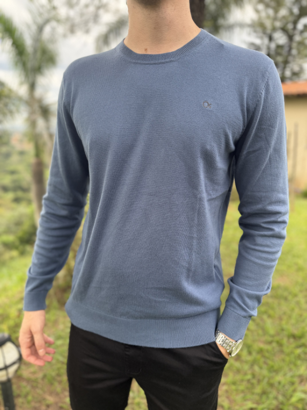 Suéter Ogochi Azul - Marfim Moda Masculina