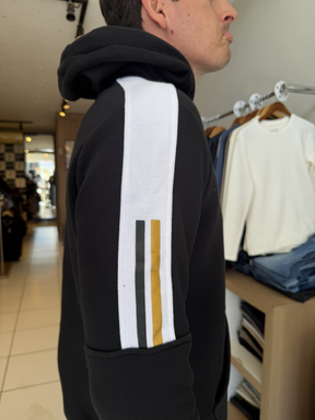 Moletom Aeropostale Preto com Branco - Marfim Moda Masculina