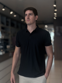 Camisa Polo Tecnológica  - Marfim Moda Masculina