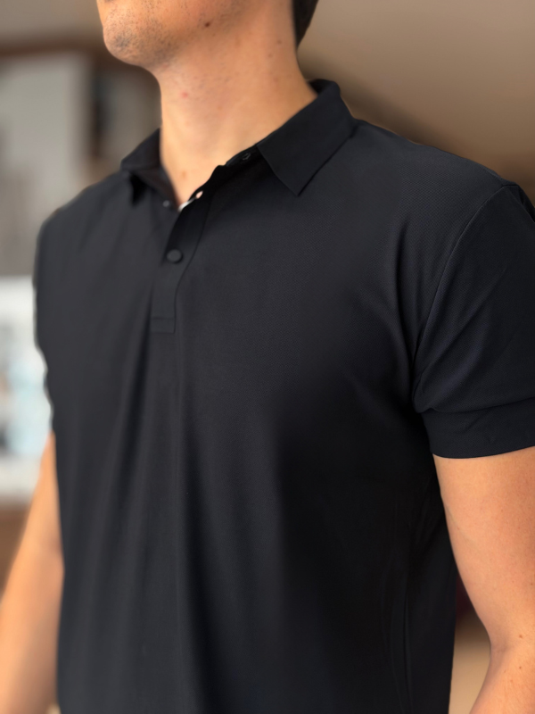 Camisa Polo Tecnológica  - Marfim Moda Masculina