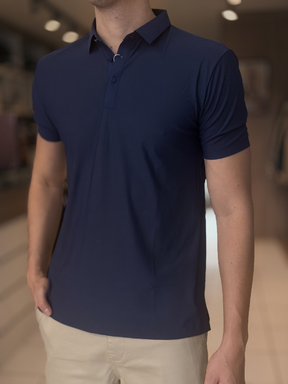 Camisa Polo Tecnológica  - Marfim Moda Masculina