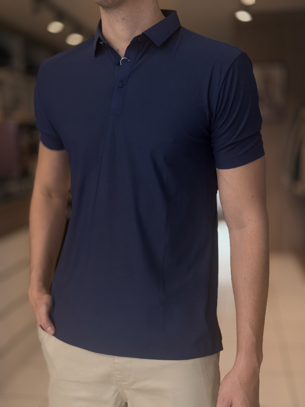 Camisa Polo Tecnológica  - Marfim Moda Masculina