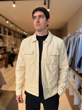 Jaqueta Suede Texturizado Premium - Marfim Moda Masculina