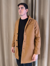Sobretudo de Lã Batida - Marfim Moda Masculina