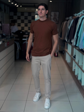 Camisa Gola Média - Marfim Moda Masculina