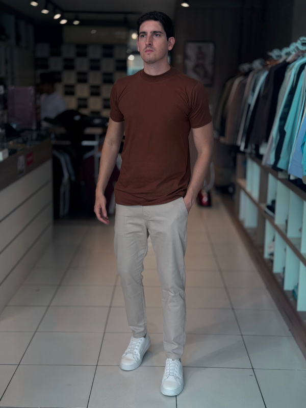 Camisa Gola Média - Marfim Moda Masculina