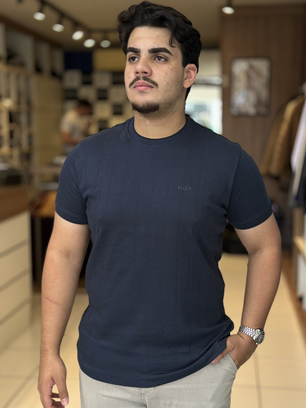 Camiseta Suede Texturizada - Marfim Moda Masculina