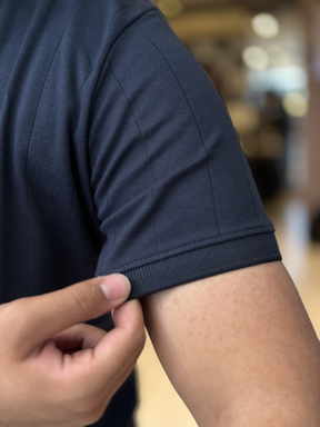 Camiseta Suede Texturizada - Marfim Moda Masculina