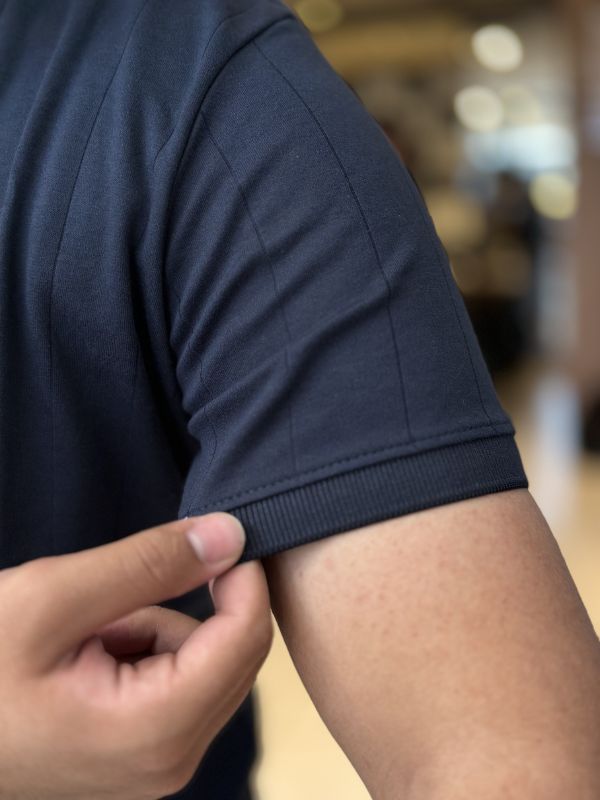 Camiseta Suede Texturizada - Marfim Moda Masculina