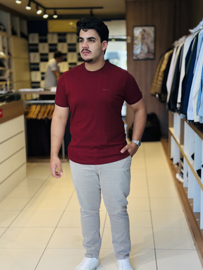 Camiseta Suede Texturizada - Marfim Moda Masculina