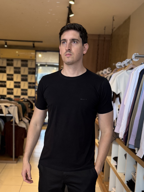 Camisa Algodão Egípcio Preta - Marfim Moda Masculina