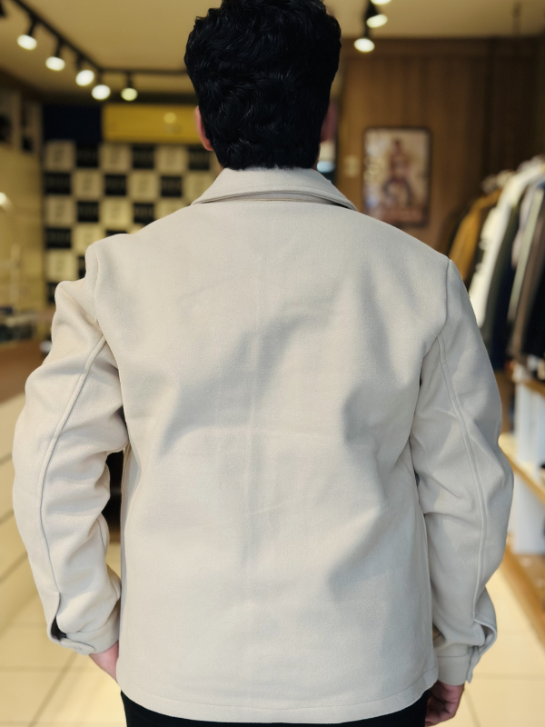 Jaqueta Veneza de Lã Batida - Marfim Moda Masculina