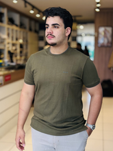 Camiseta Suedine Texturizada - Marfim Moda Masculina