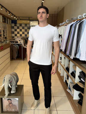 Camisa Algodão Egípcio Branca - Marfim Moda Masculina