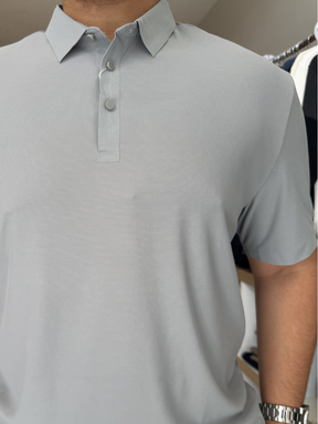 Camisa Polo Tecnológica  - Marfim Moda Masculina