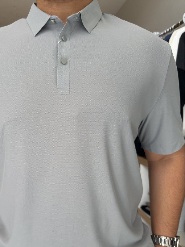 Camisa Polo Tecnológica  - Marfim Moda Masculina