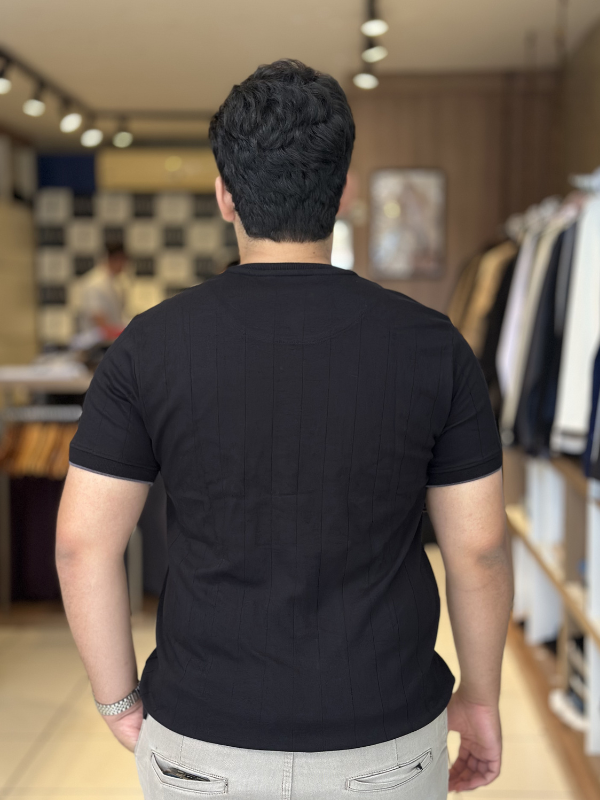 Camiseta Suede Texturizada - Marfim Moda Masculina