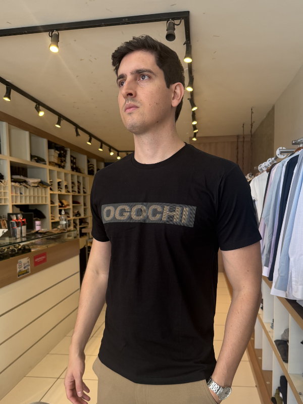 Camisa Ogochi Preta Masculina - Marfim Moda Masculina