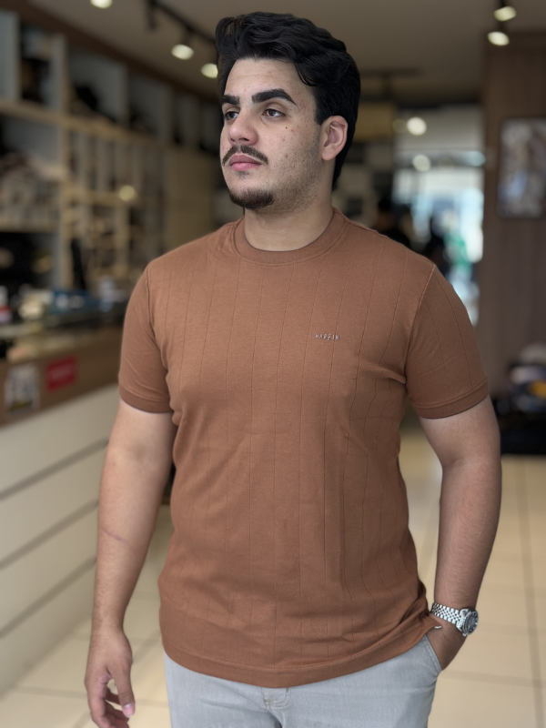 Camiseta Suede Texturizada - Marfim Moda Masculina