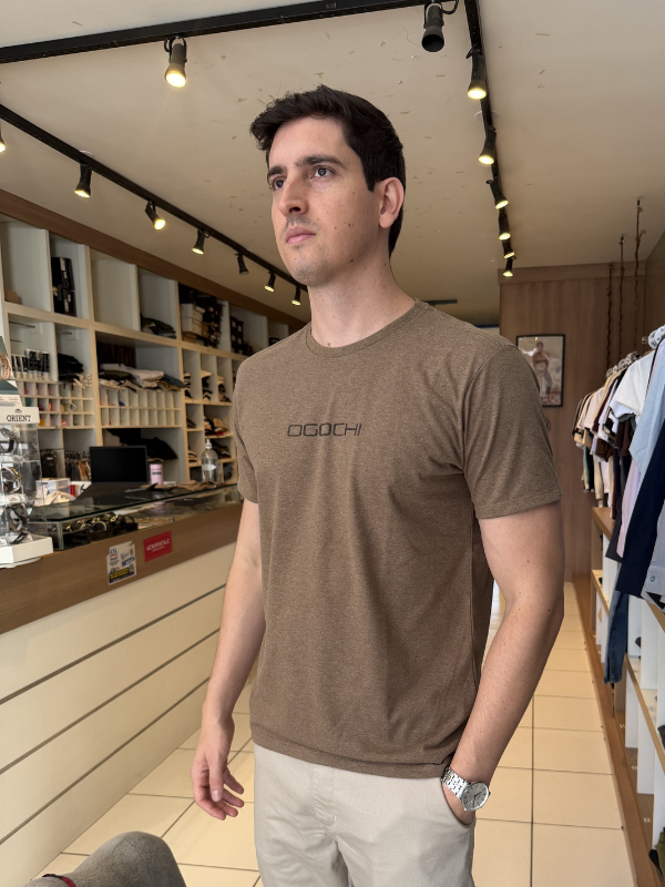 Camisa Ogochi Bege Masculina - Marfim Moda Masculina