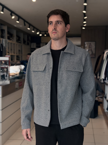 Jaqueta Veneza de Lã Batida - Marfim Moda Masculina